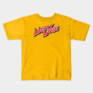 Mighty Mouse Logo Kids T-Shirt